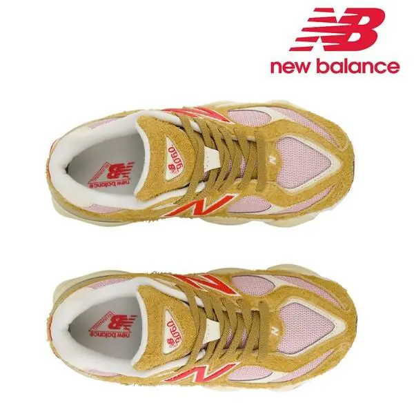 New Balance shoes - NEW BALANCE 9060 - TAN/PINK 3