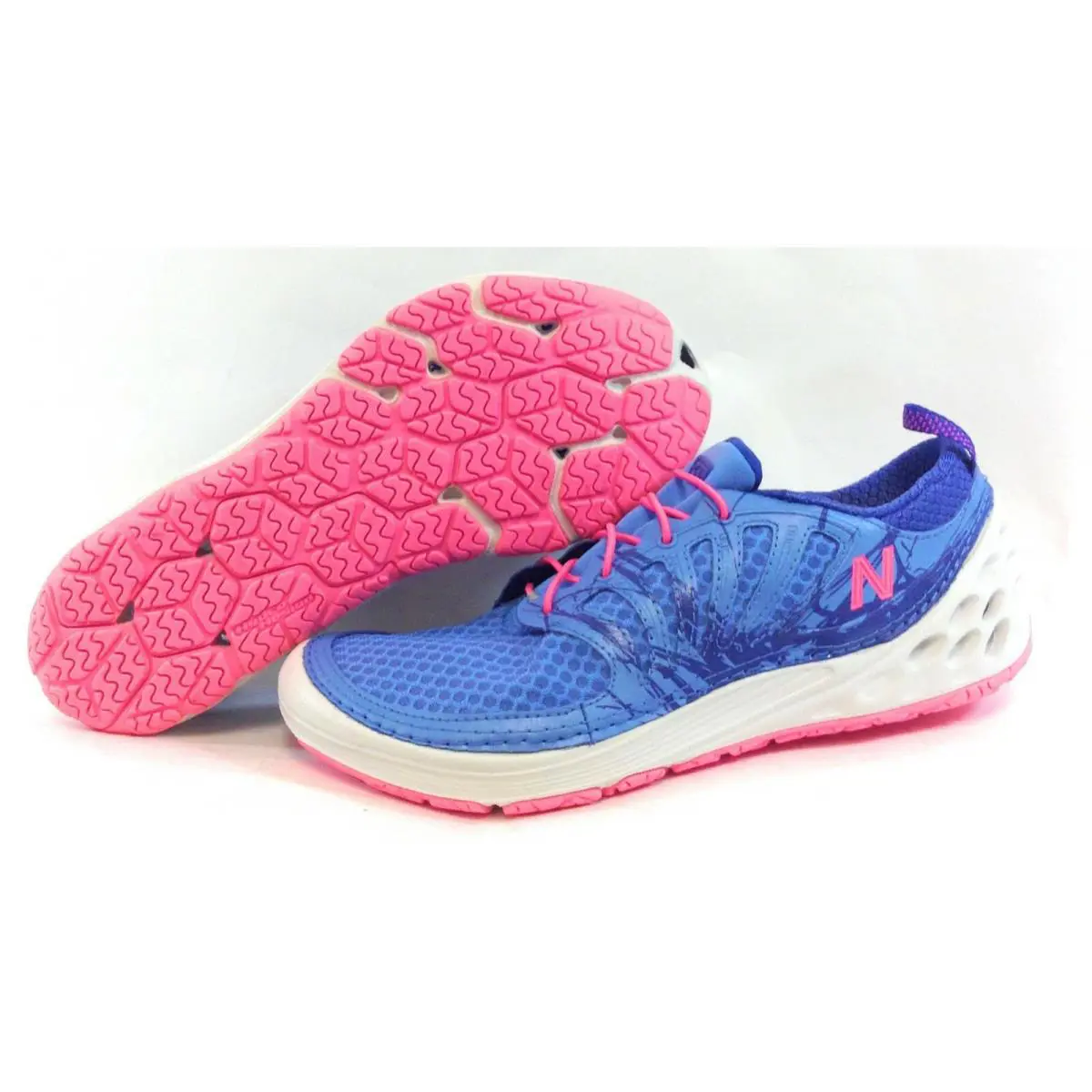 Womens New Balance 070 BB Blue Pink White Outdoor Water Sneakers Shoes - Blue