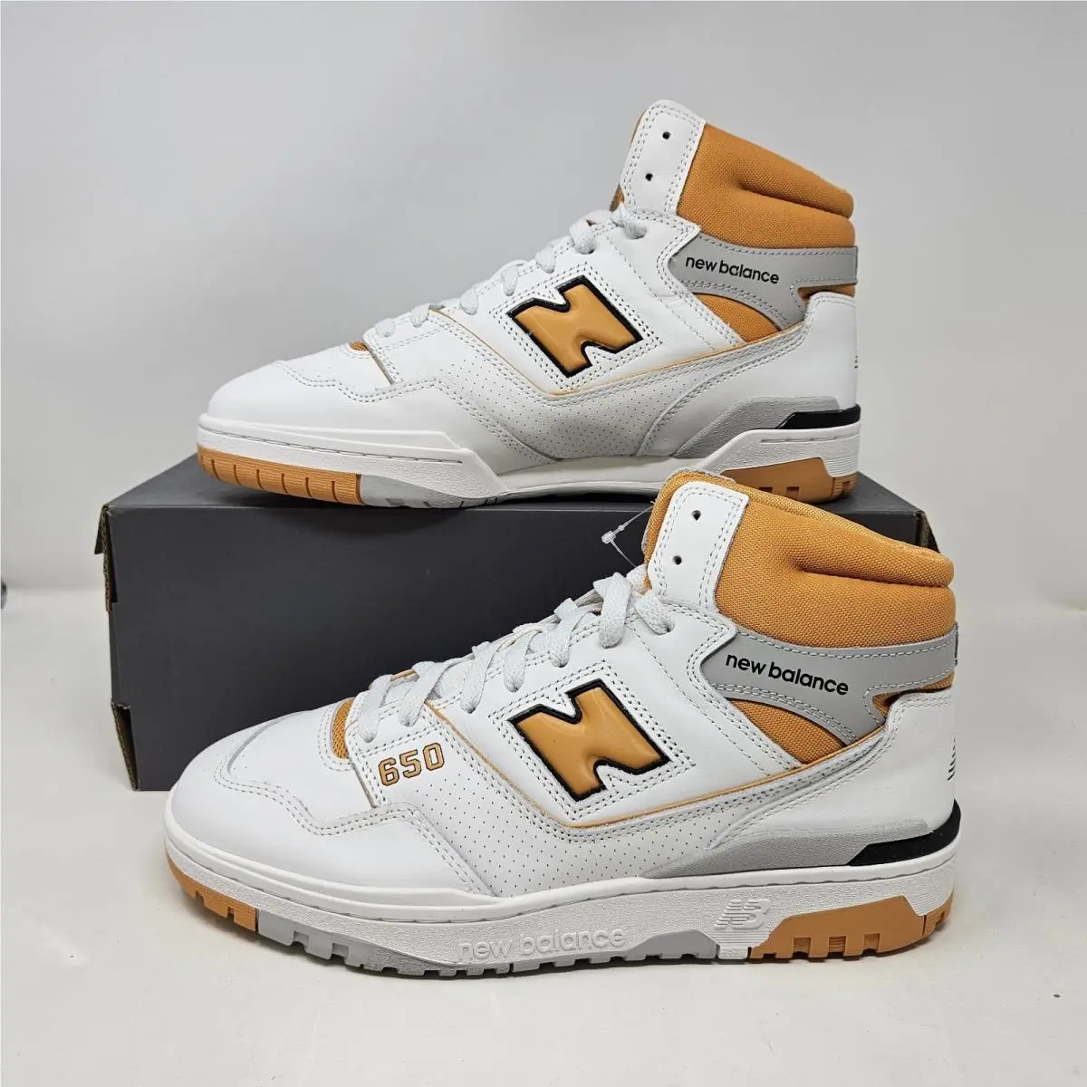 New Balance 650 `orange White` Athletic Casual Shoes / BB650RCL / Men`s Size 9.5
