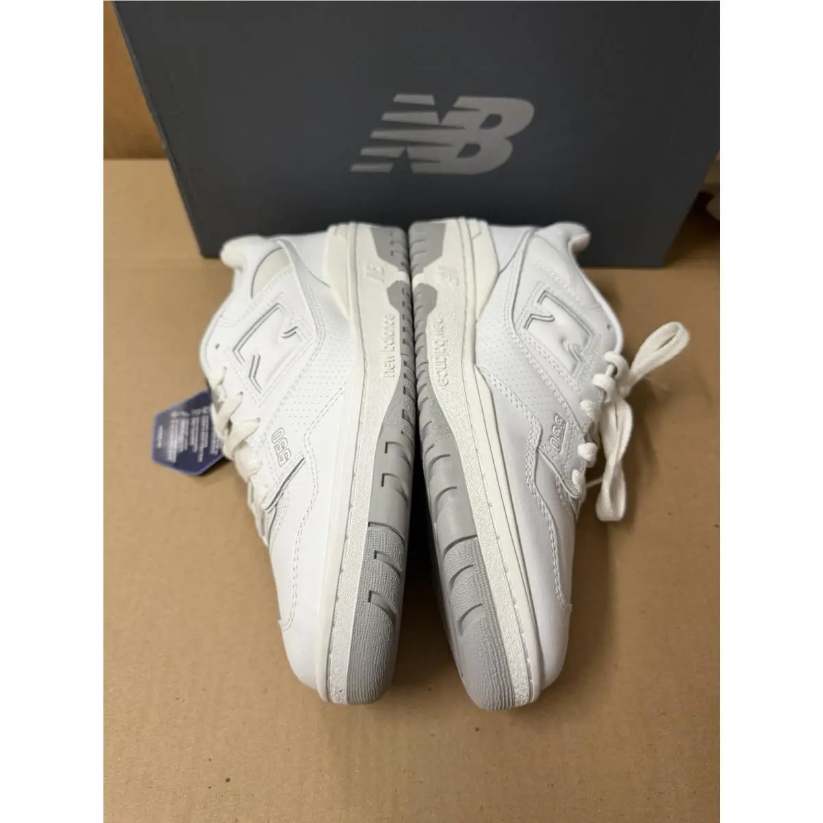 Size 8 - New Balance 550 White Grey