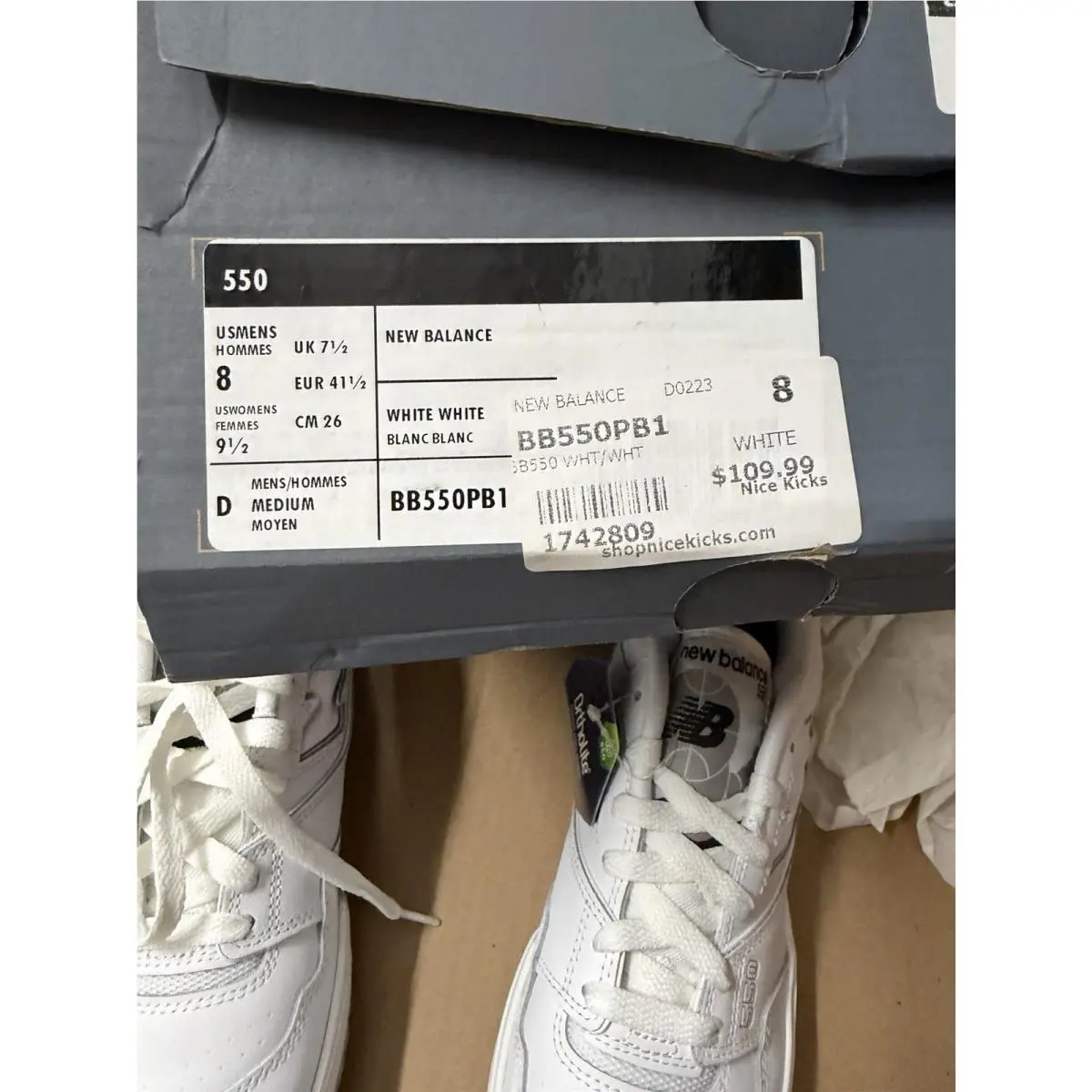 New Balance shoes - New Balance 550 - BB550PB1 - White 0