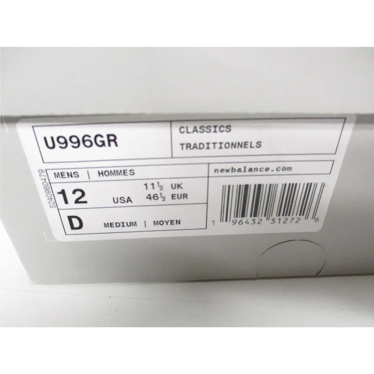 New Balance shoes - New Balance 996 - U996GR - Gray (UPC: 196432312658) 8