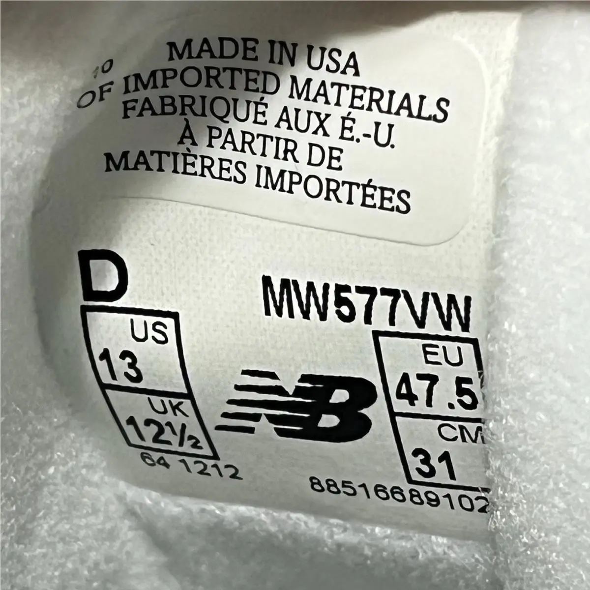 New Balance shoes - New Balance 577 Hook & Loop Walking Sneaker Shoes MW577VW - MW577VW - White (UPC: 0401000598595) 8