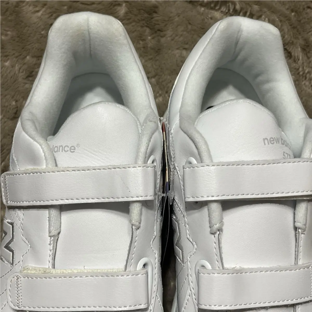 New Balance shoes - New Balance 577 Hook & Loop Walking Sneaker Shoes MW577VW - MW577VW - White (UPC: 0401000598595) 9