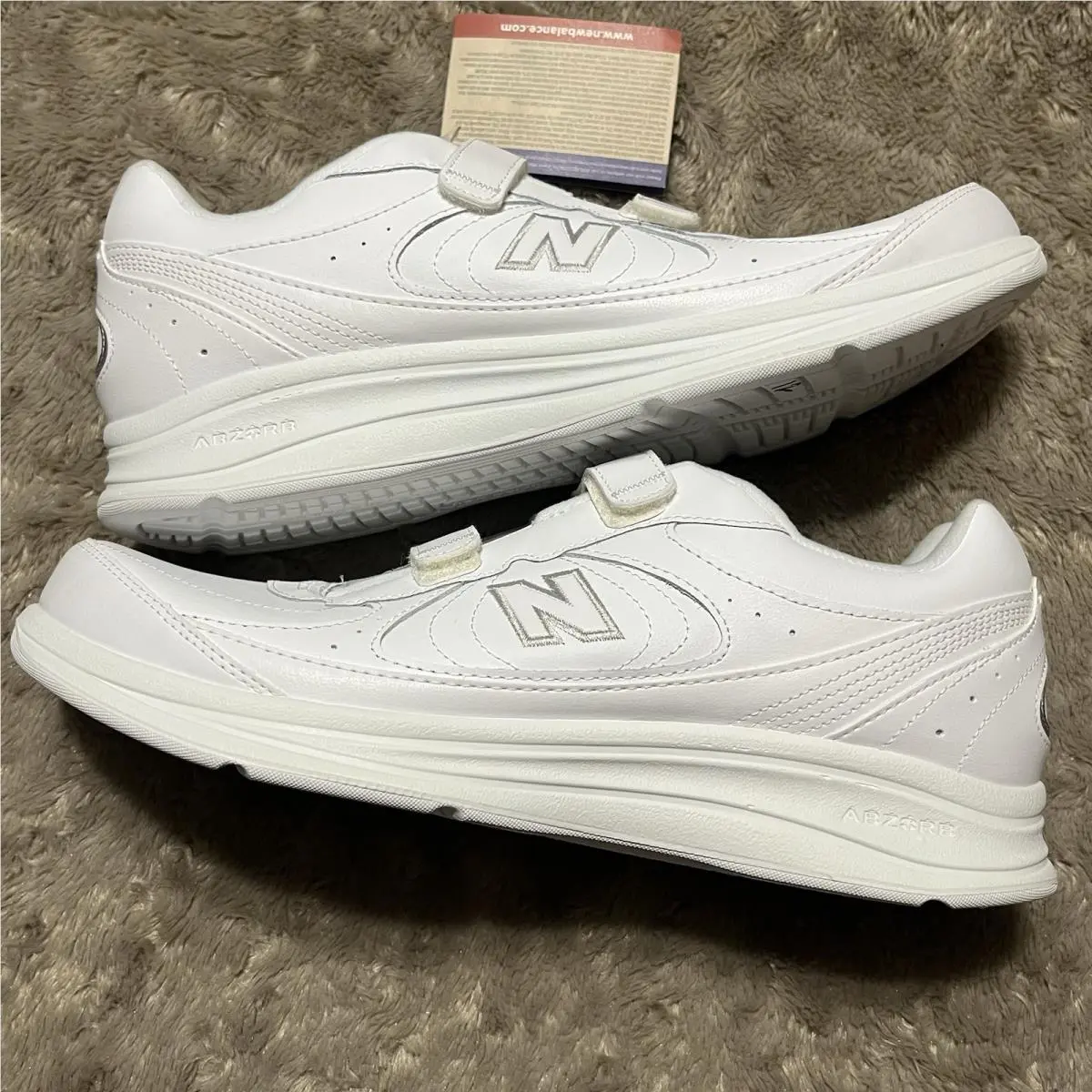 New Balance shoes - New Balance 577 Hook & Loop Walking Sneaker Shoes MW577VW - MW577VW - White (UPC: 0401000598595) 12