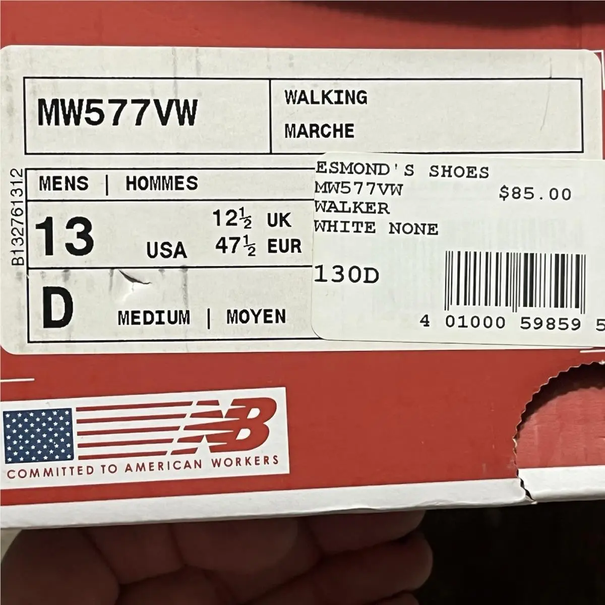 New Balance shoes - New Balance 577 Hook & Loop Walking Sneaker Shoes MW577VW - MW577VW - White (UPC: 0401000598595) 17