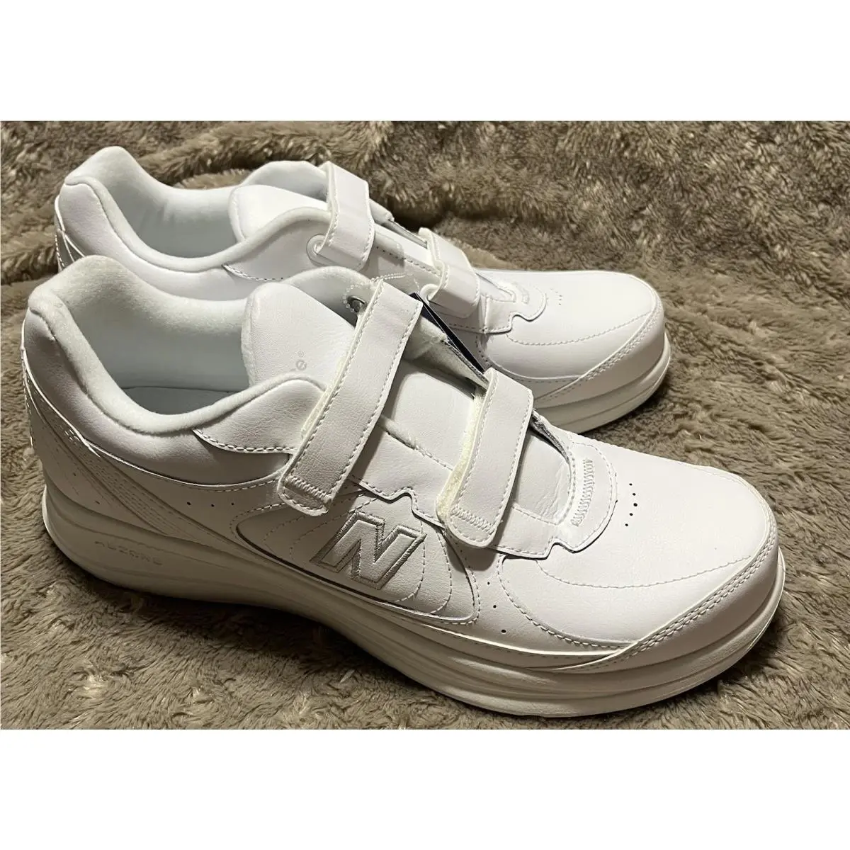 New Balance shoes - New Balance 577 Hook & Loop Walking Sneaker Shoes MW577VW - MW577VW - White (UPC: 0401000598595) 0