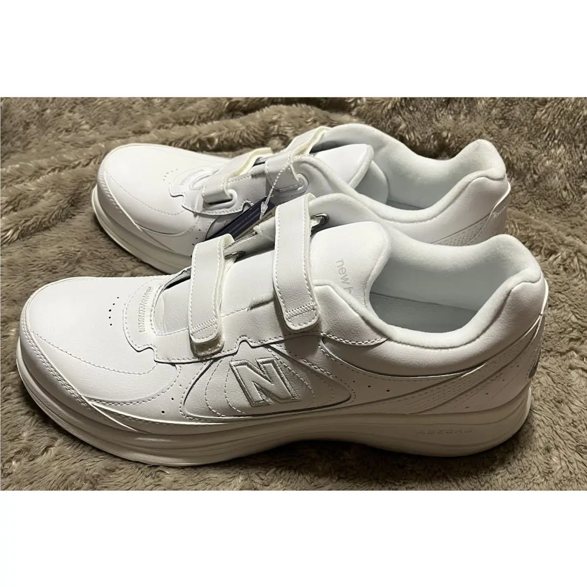 New Balance shoes - New Balance 577 Hook & Loop Walking Sneaker Shoes MW577VW - MW577VW - White (UPC: 0401000598595) 1