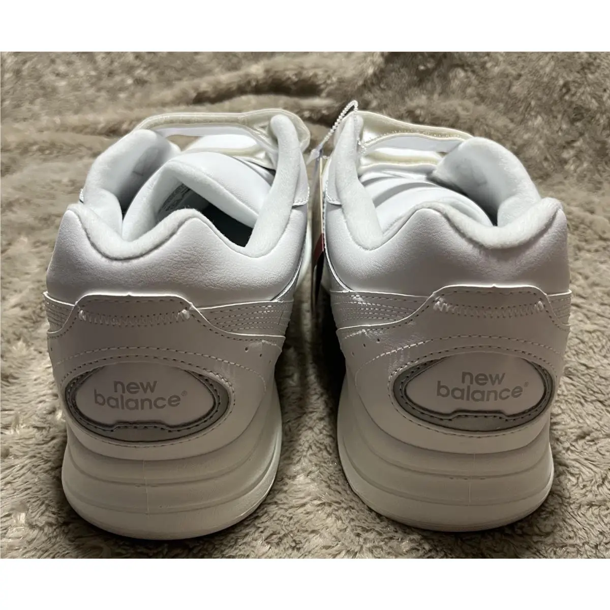 New Balance shoes - New Balance 577 Hook & Loop Walking Sneaker Shoes MW577VW - MW577VW - White (UPC: 0401000598595) 3