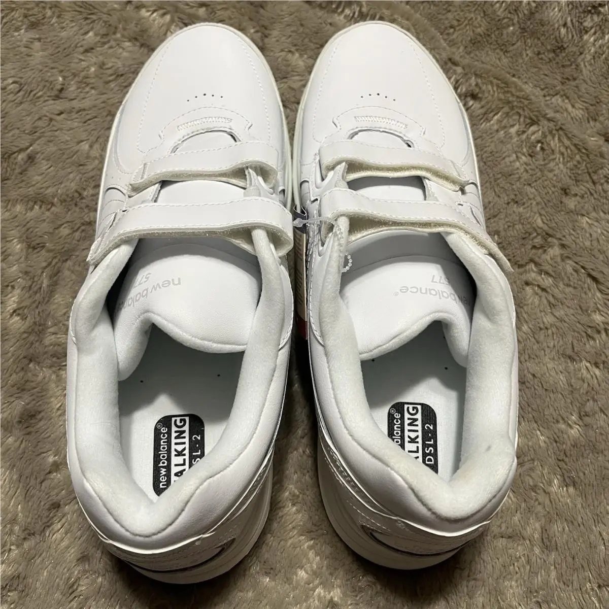 New Balance shoes - New Balance 577 Hook & Loop Walking Sneaker Shoes MW577VW - MW577VW - White (UPC: 0401000598595) 4