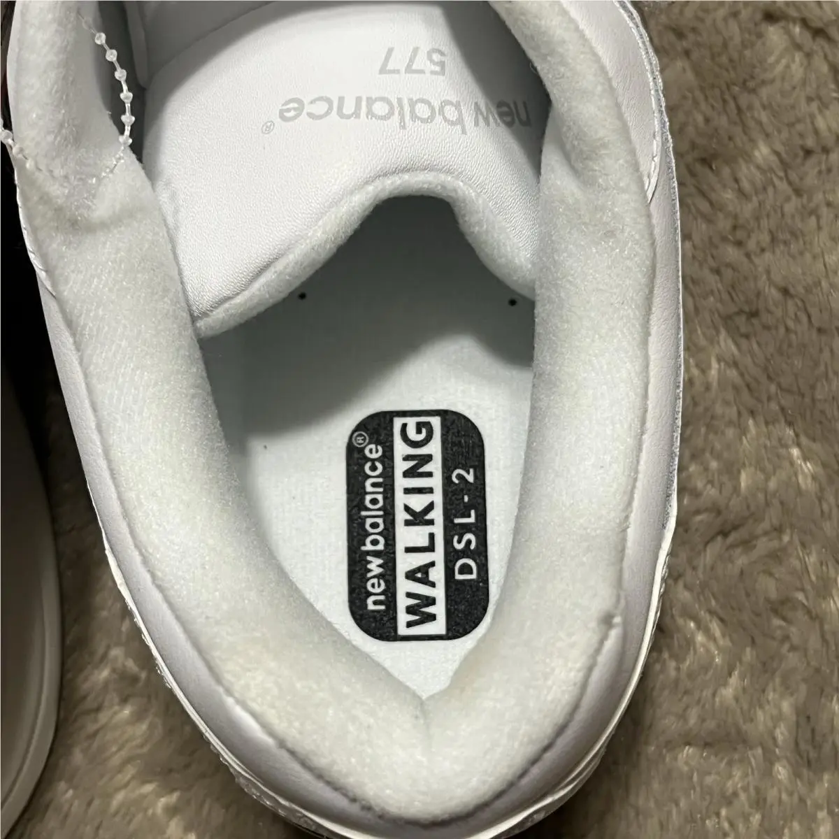 New Balance shoes - New Balance 577 Hook & Loop Walking Sneaker Shoes MW577VW - MW577VW - White (UPC: 0401000598595) 6