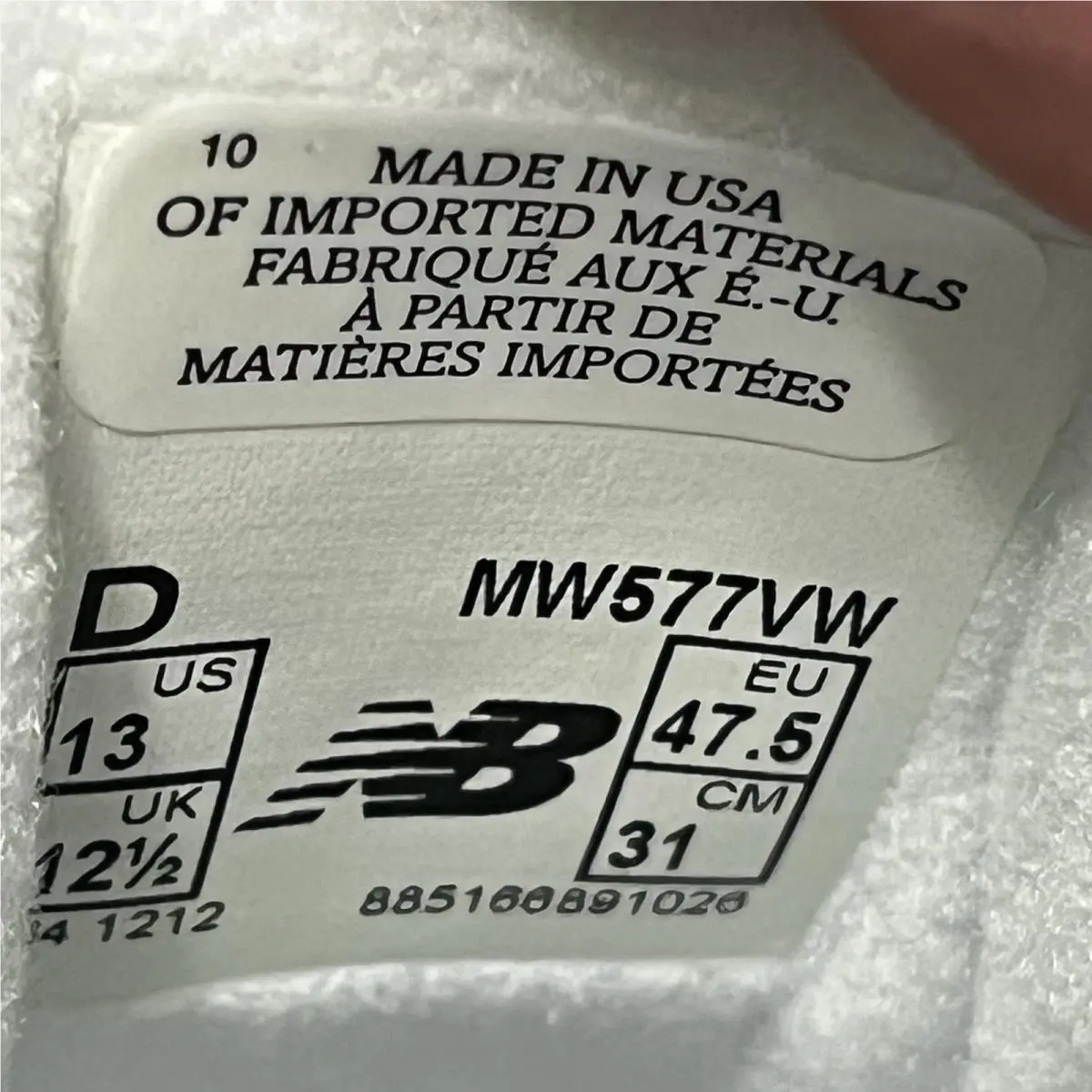 New Balance shoes - New Balance 577 Hook & Loop Walking Sneaker Shoes MW577VW - MW577VW - White (UPC: 0401000598595) 7