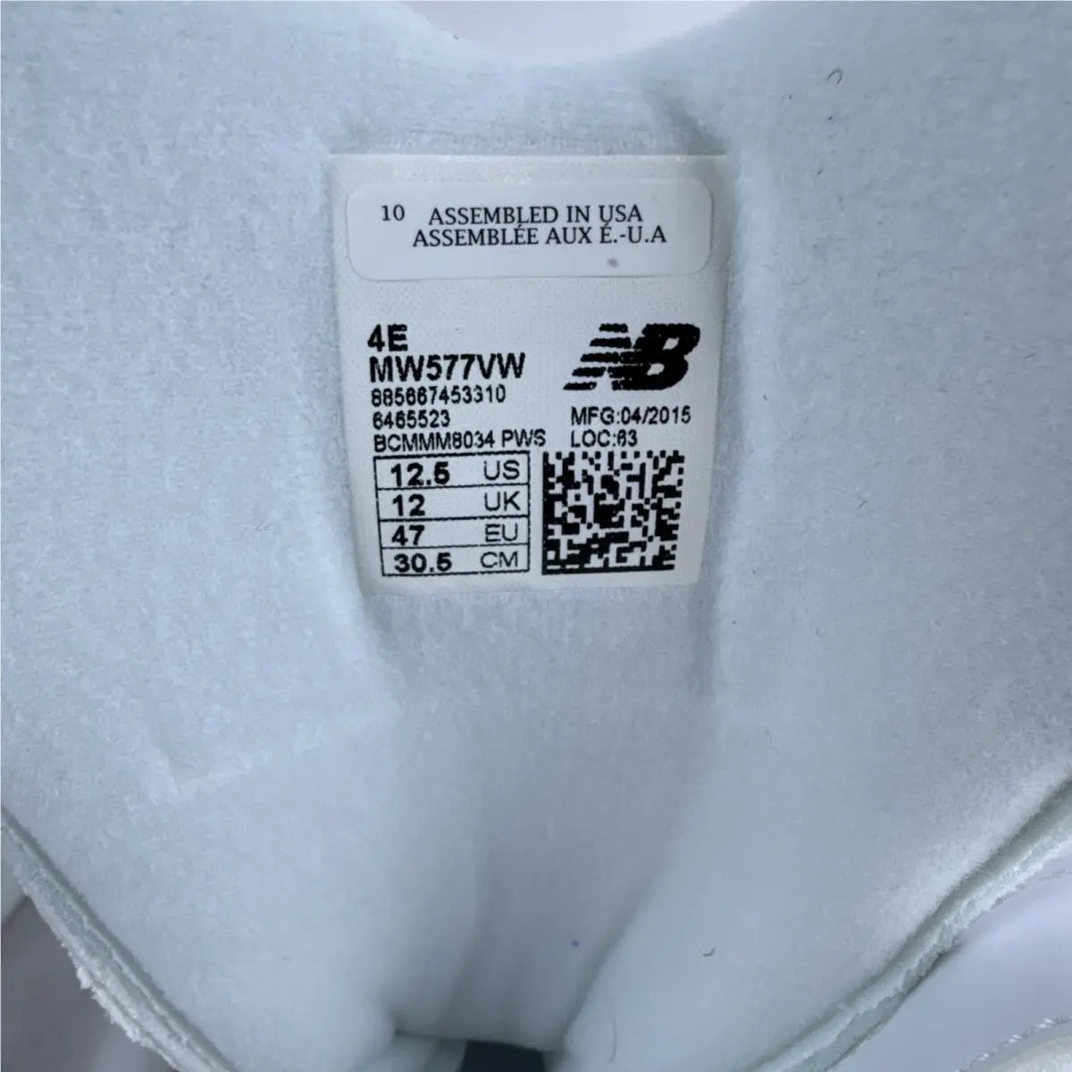 New Balance shoes - New Balance 577 - MW577VW - White (UPC: 885667453310) 9