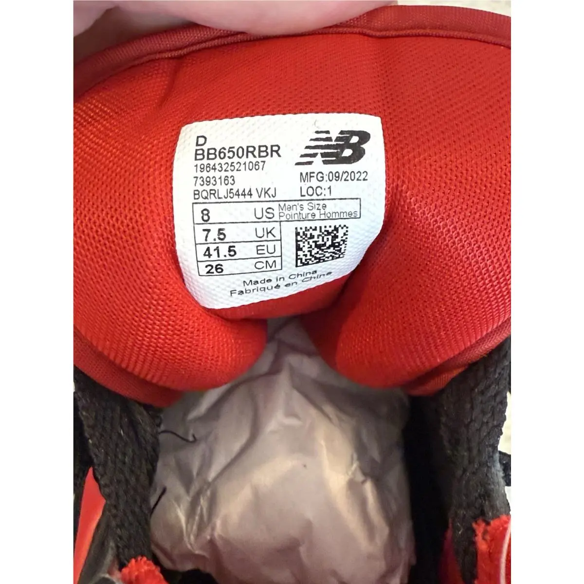 New Balance shoes - New Balance 650 R - BB650RBR - Red 4