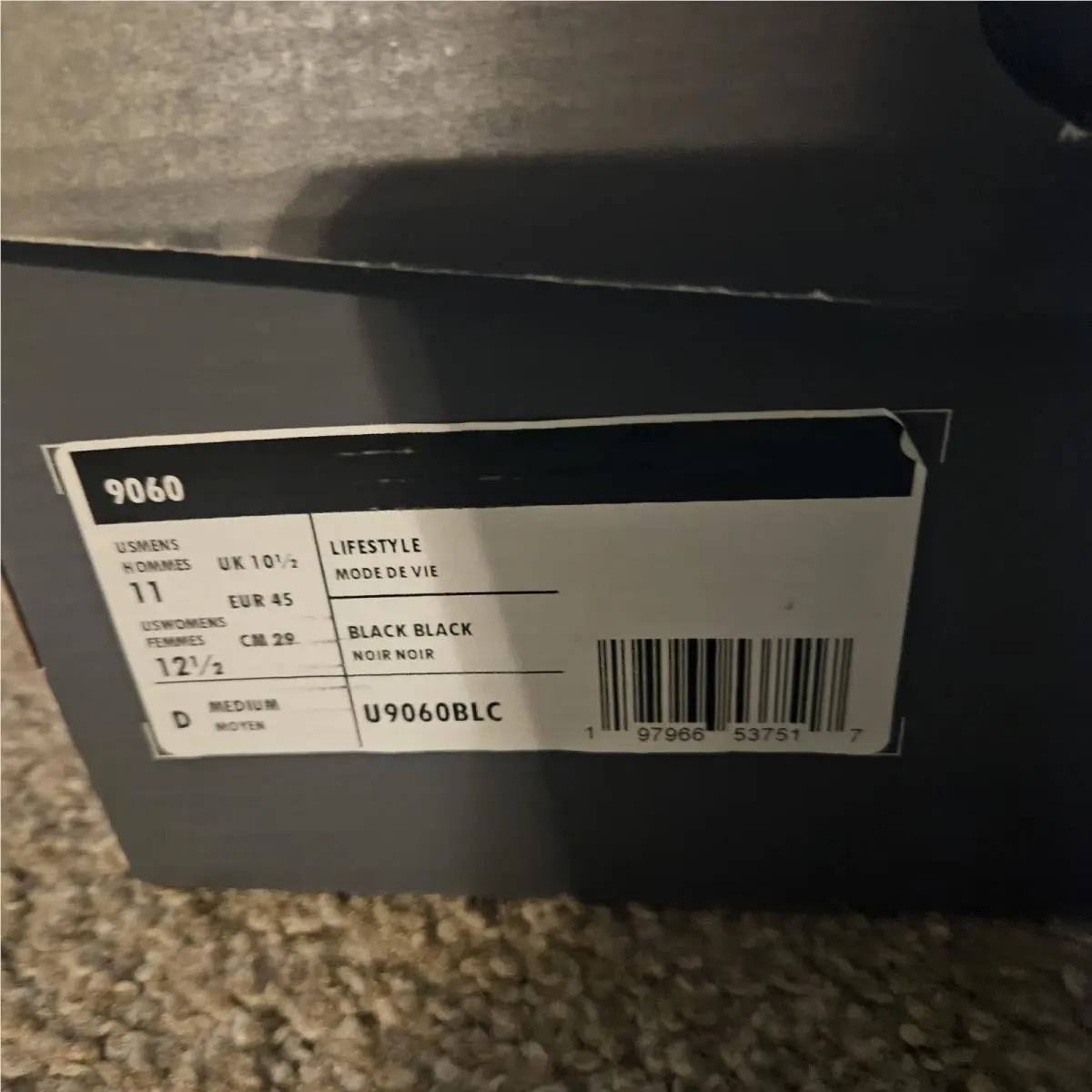 New Balance shoes - New Balance 9060 - U9060BLC - Black 5