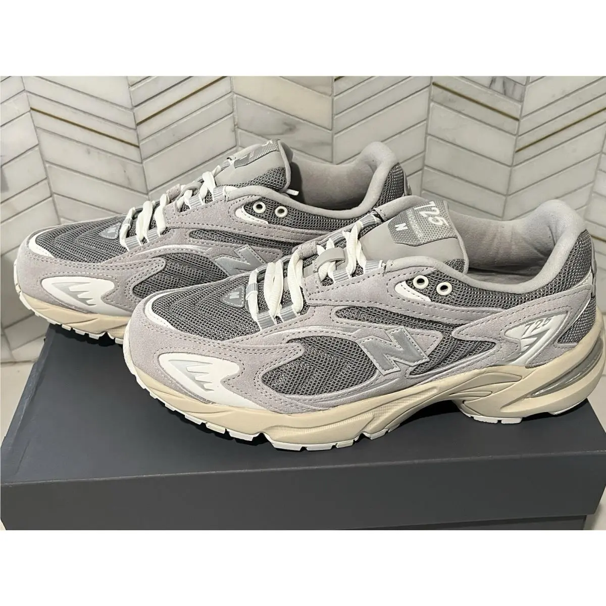New Balance shoes - New Balance 725 - ML725AA - Gray, Manufacturer: Raincloud/Shadow Grey/Sea Salt 3