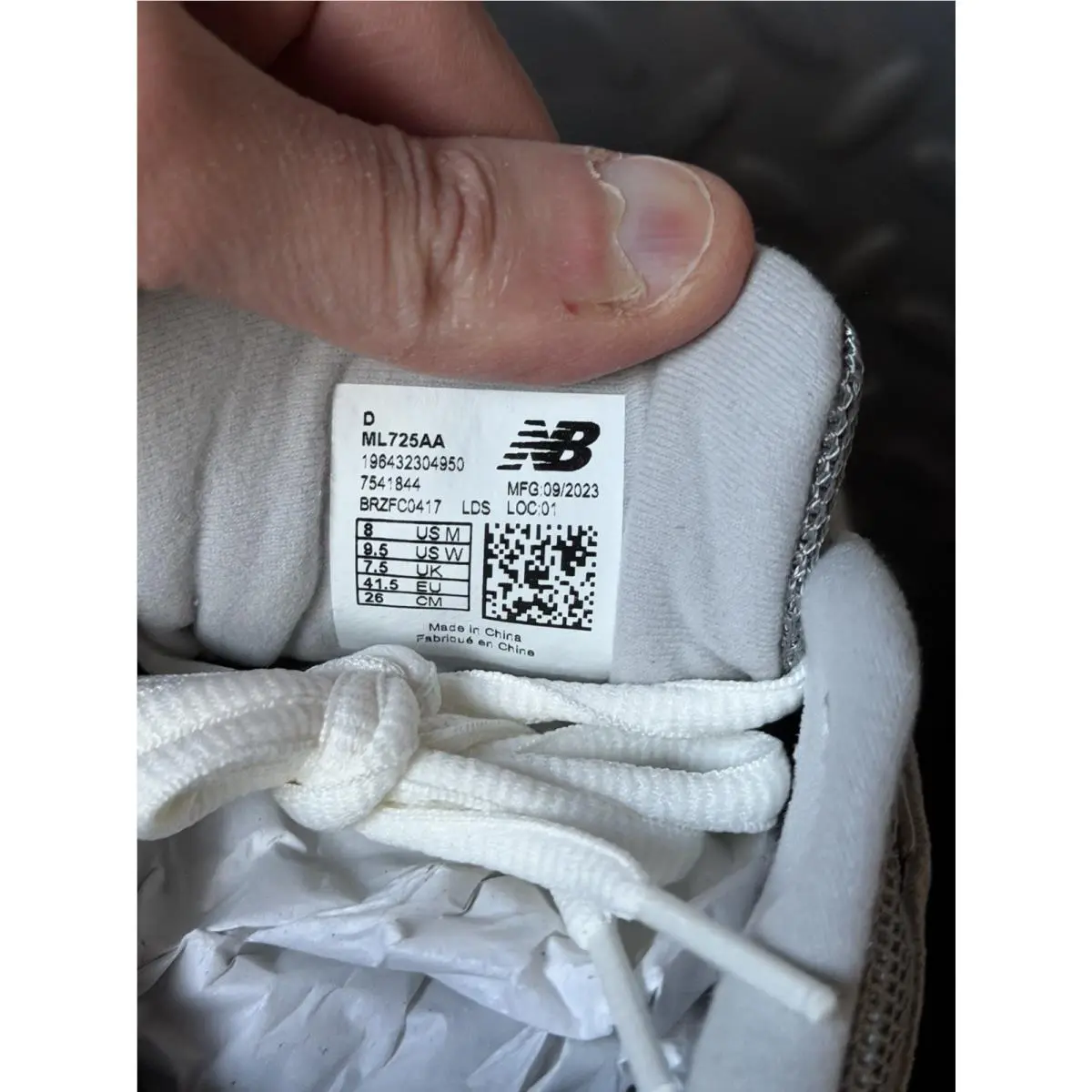 New Balance shoes - New Balance 725 - ML725AA - Gray, Manufacturer: Raincloud/Shadow Grey/Sea Salt 6