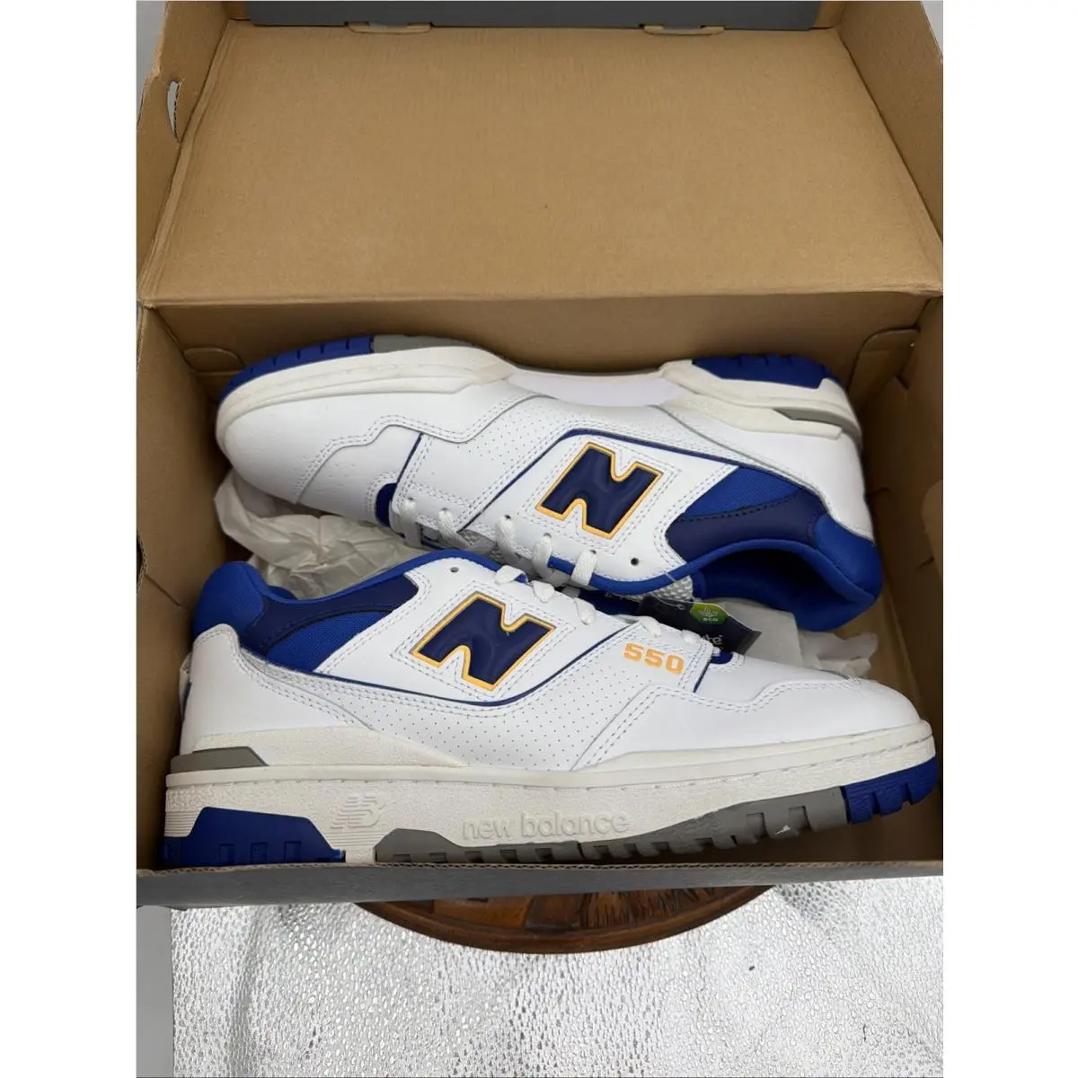 New Balance 550 Lakers Pack Infinity Blue Size 11 W/box E2