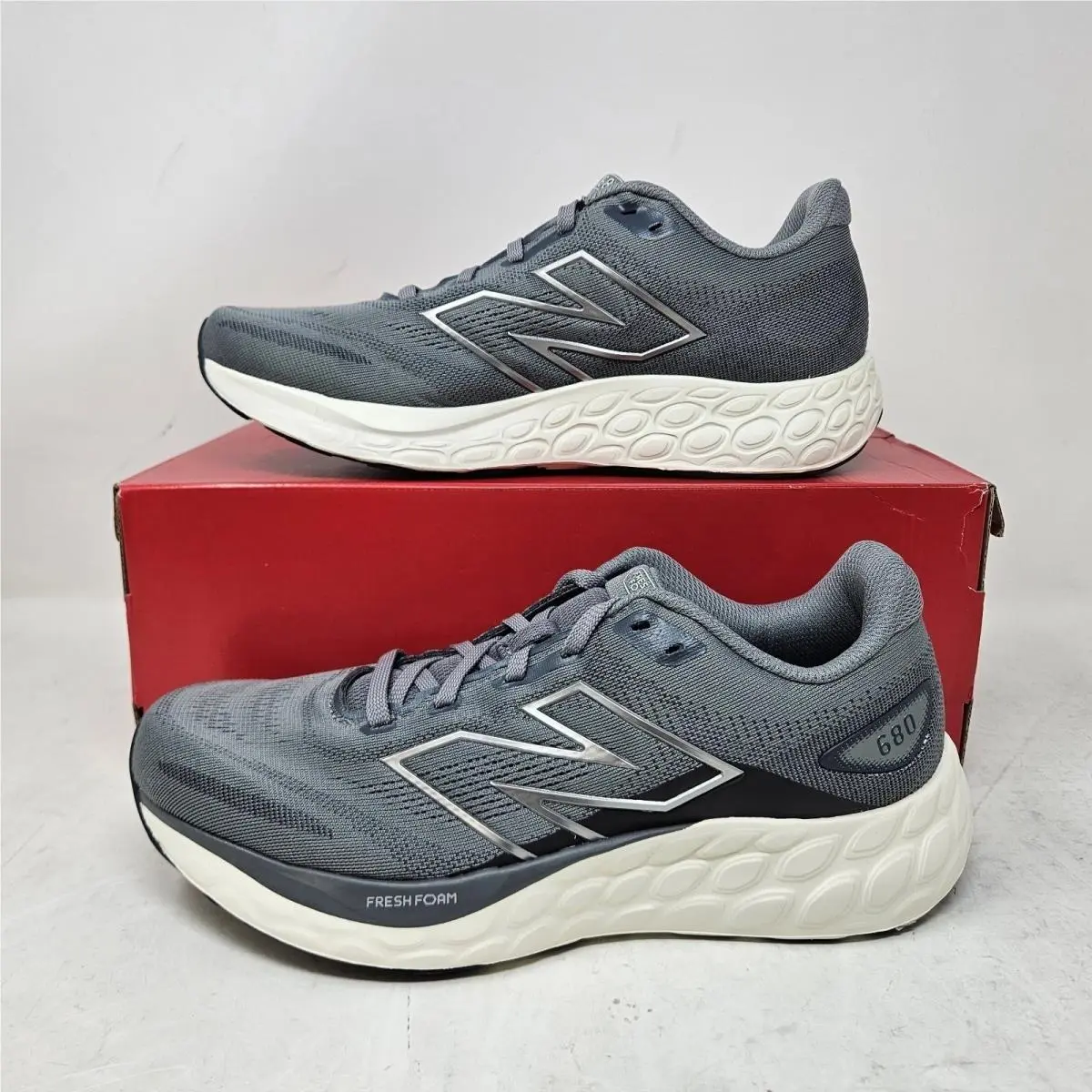 New Balance Fresh Foam 680v8 `harbor Grey` / M680LG8 / Men`s Size 8.5 4E Wide