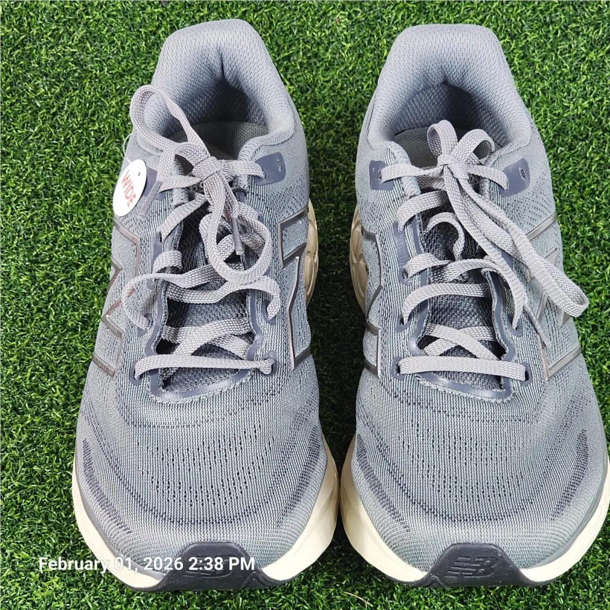 New Balance Fresh Foam 680 V8 M680LG8 Running Shoes New Box Grey Men Size 8.5 4E