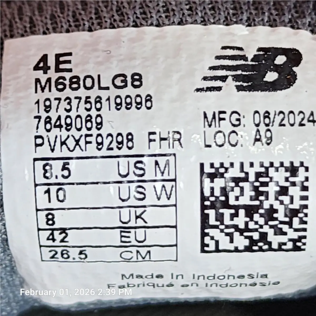 New Balance shoes - New Balance 680 - M680LG8 - Gray (UPC: 197375619996) 5
