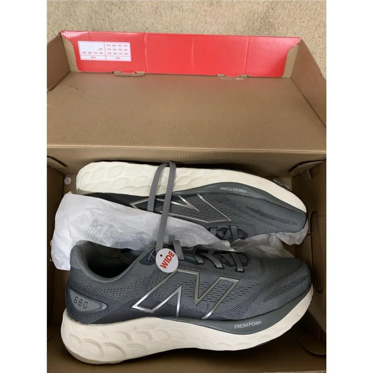 New Balance shoes - New Balance 680 - M680LG8 - Gray (UPC: 197375619996) 4