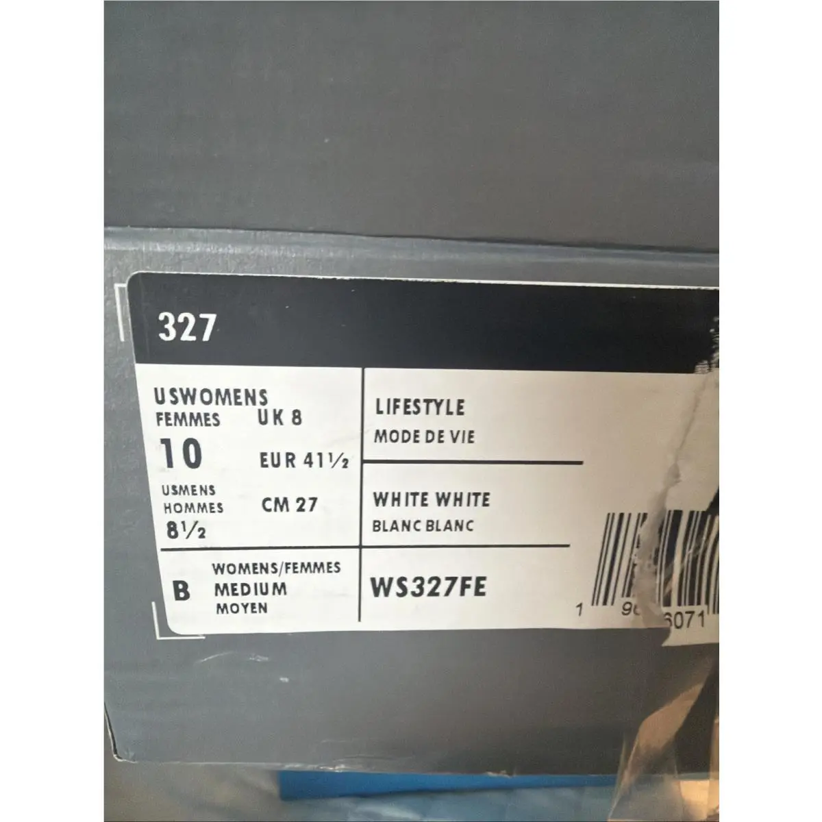 New Balance shoes - New Balance 327 - WS327FE - White (UPC: 0196071860251) 3
