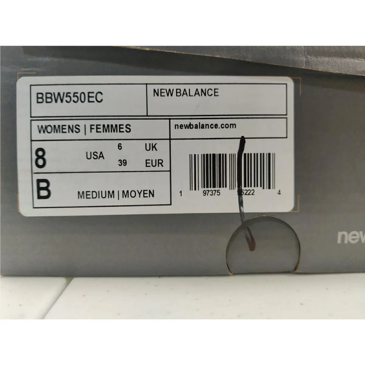 New Balance shoes - New Balance 550 - BBW550BB - White Grey (UPC: 197375552224) 11