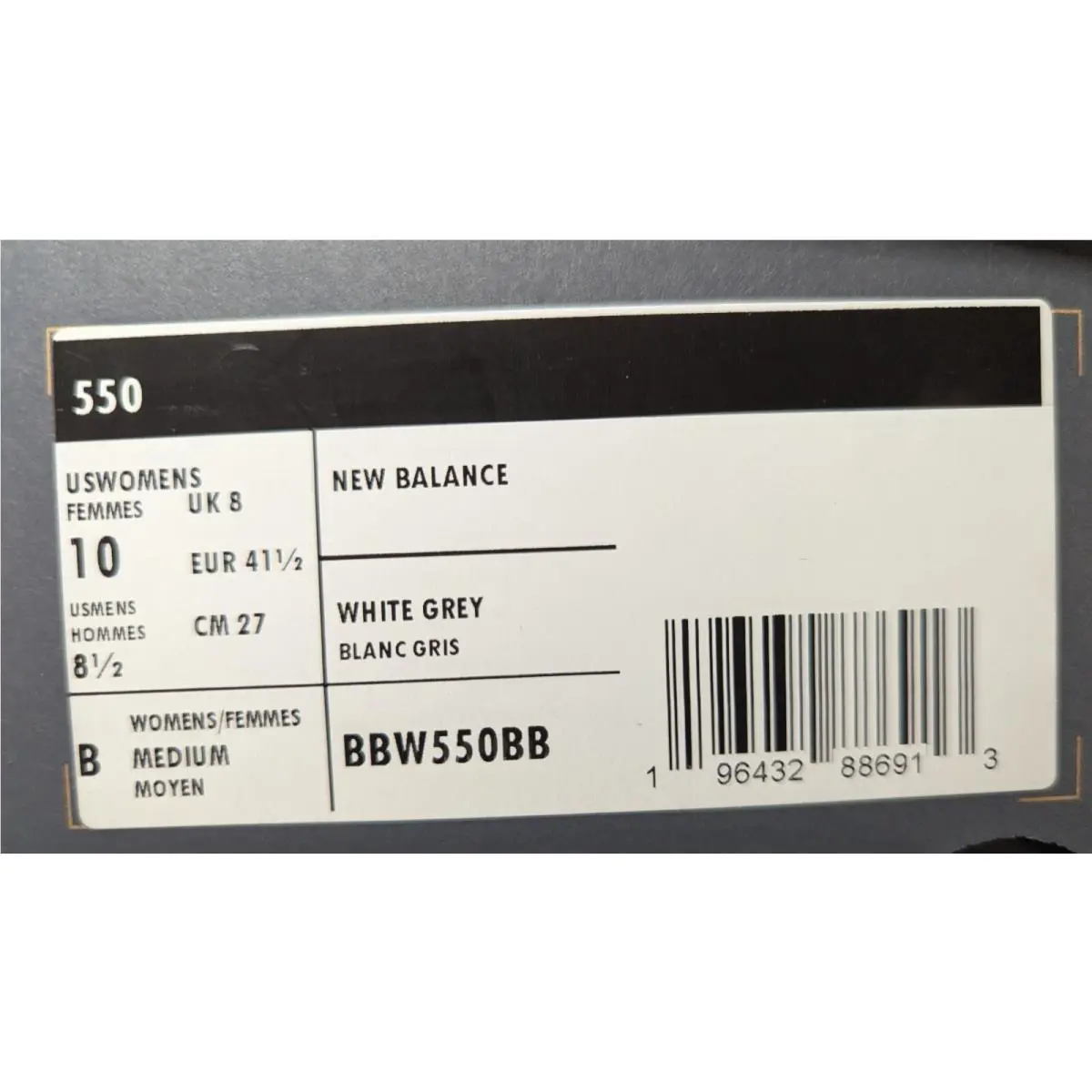New Balance shoes - New Balance 550 - BBW550BB - White Grey 6