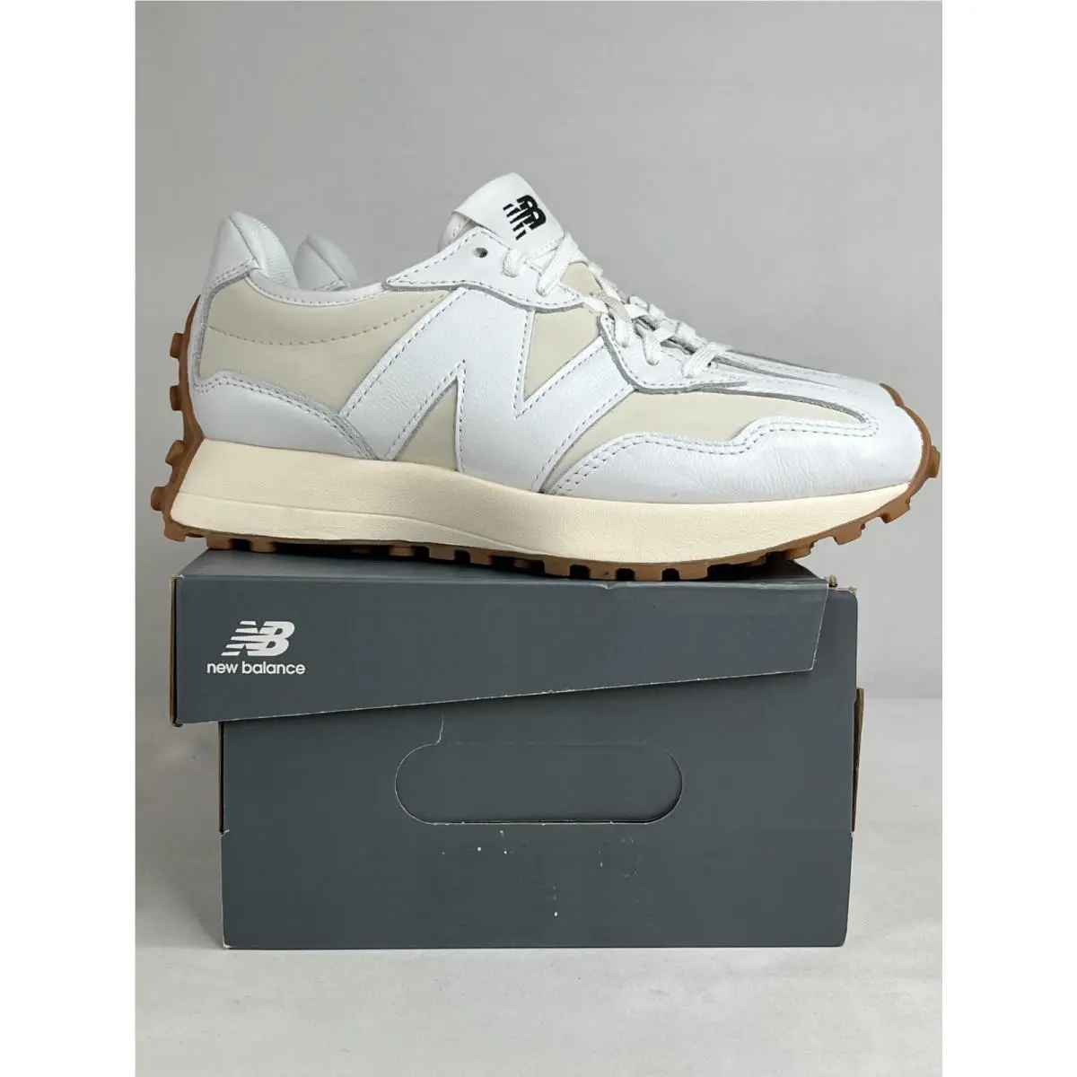 New Balance Unisex Adults 327 WS327LA White Lace Up Athletic Shoes Size W7.5 M6