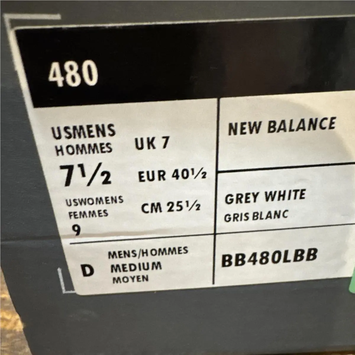 New Balance shoes - New Balance 480 - BB480LBB - White 6