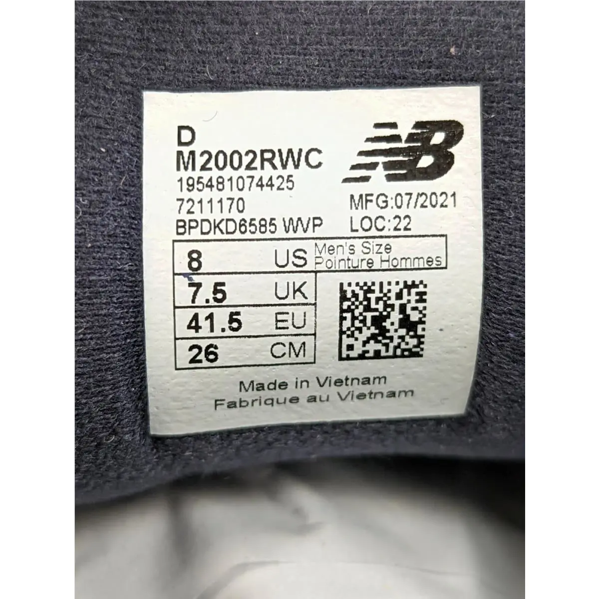 New Balance shoes - NEW BALANCE 2002R J Crew Night Tide - M2002RWC - Blue 4