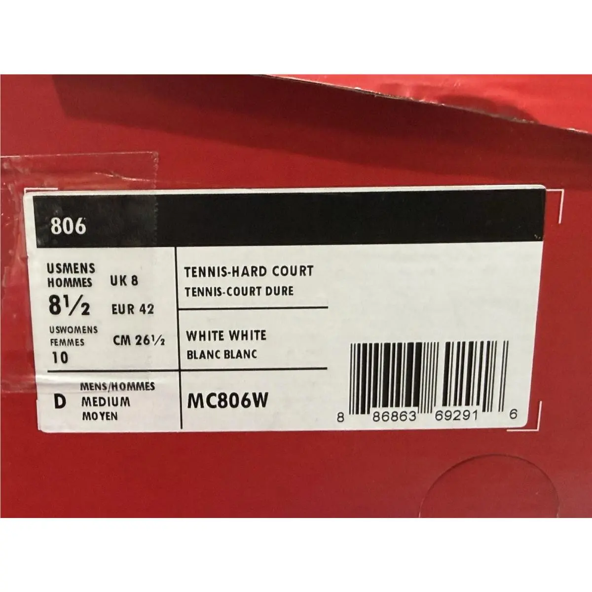 New Balance shoes - New Balance 806 - MC806W - White/Blue (UPC: 886863692916) 6