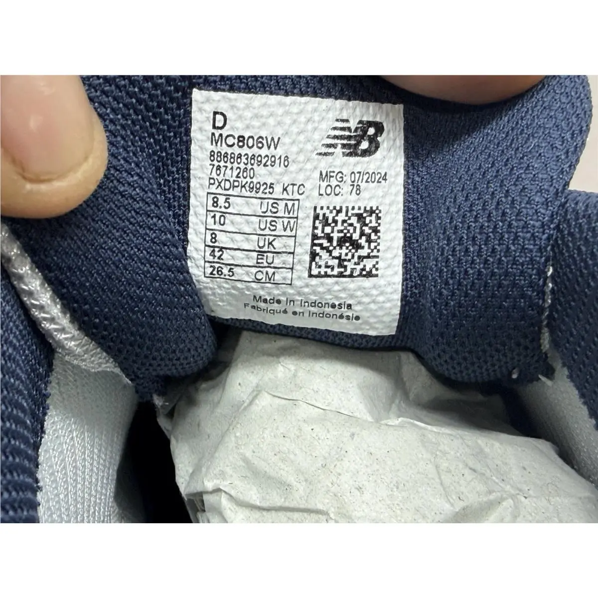 New Balance shoes - New Balance 806 - MC806W - White/Blue (UPC: 886863692916) 7