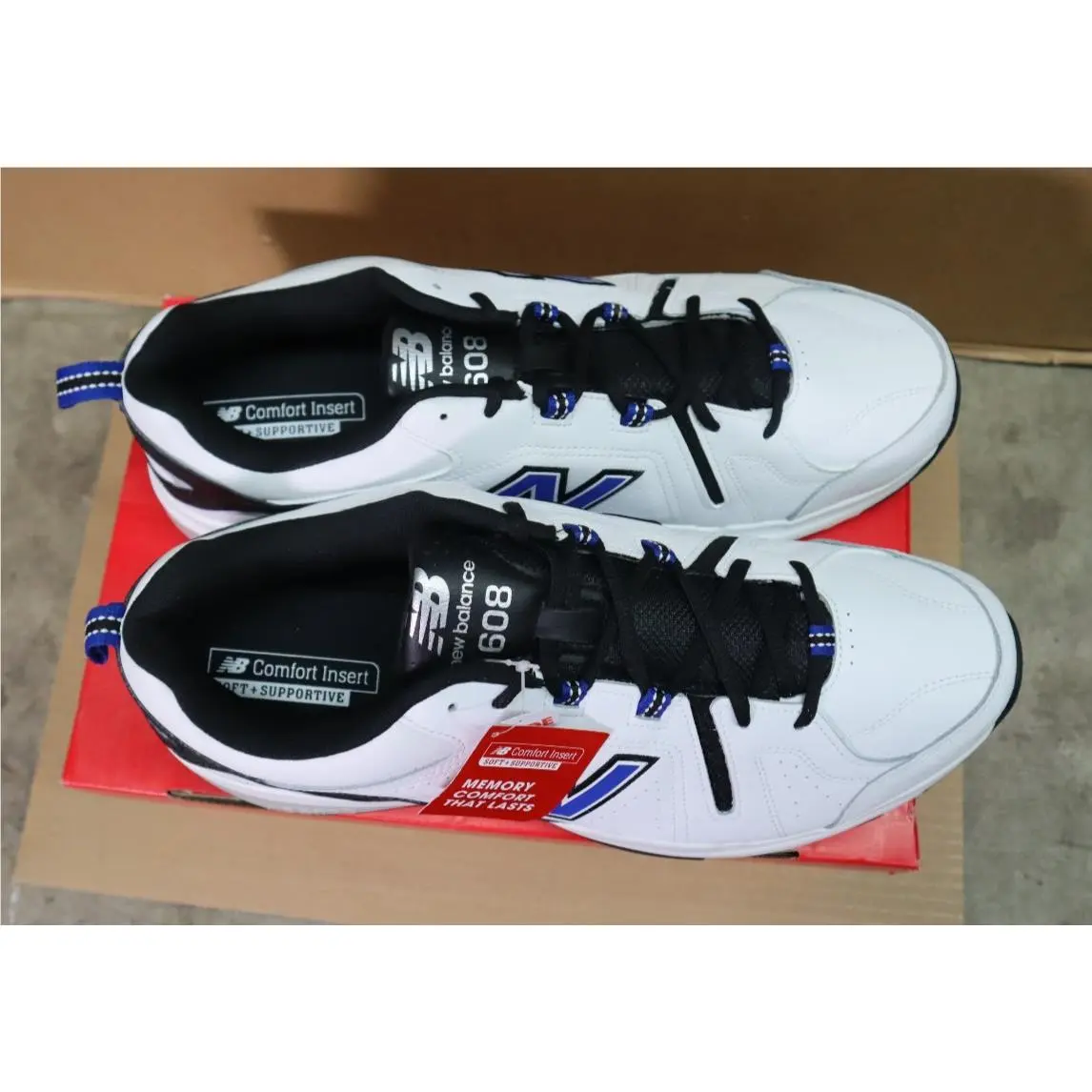 New Balance shoes - New Balance 608v5 - M1540BK3 - White/Team Royal/Black 9