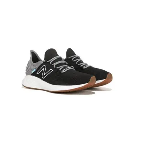 New Balance Size 12 2E Wide Width Roav Tee Shirt Black Gray Fresh Foam Mroavtk