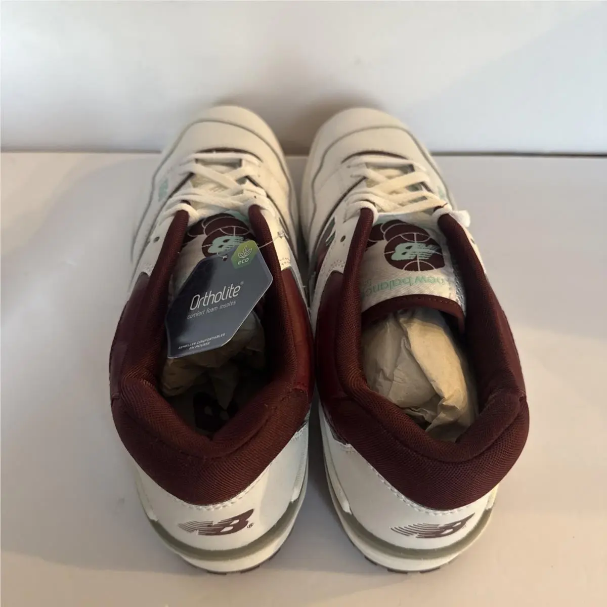 New Balance shoes - New Balance 550 - BB550WBG - White, Burgundy 6
