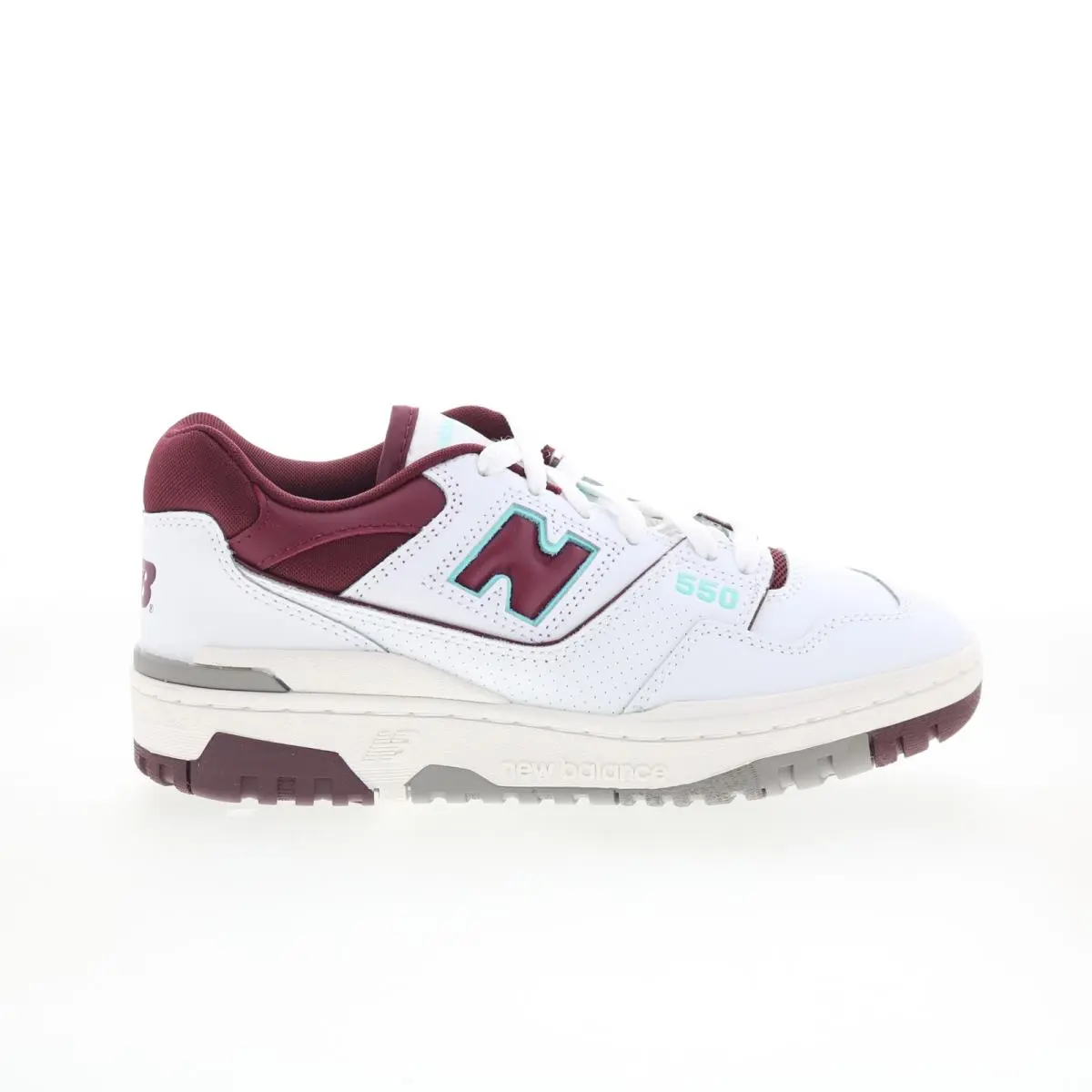 New Balance BB 550 BB550WBG Mens White Leather Lifestyle Sneakers Shoes 4.5