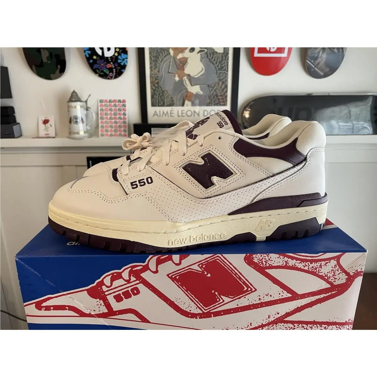 New Balance shoes - New Balance 550 - BB550AR1 - Purple White (UPC: 195907162972) 0