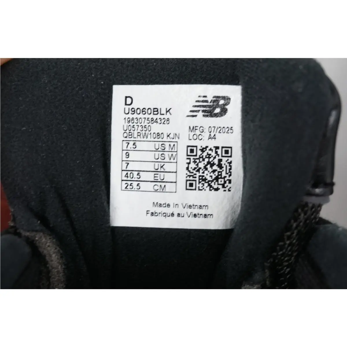 New Balance shoes - U9060BLK - U9060BLK - Black (UPC: 2100000346905) 3