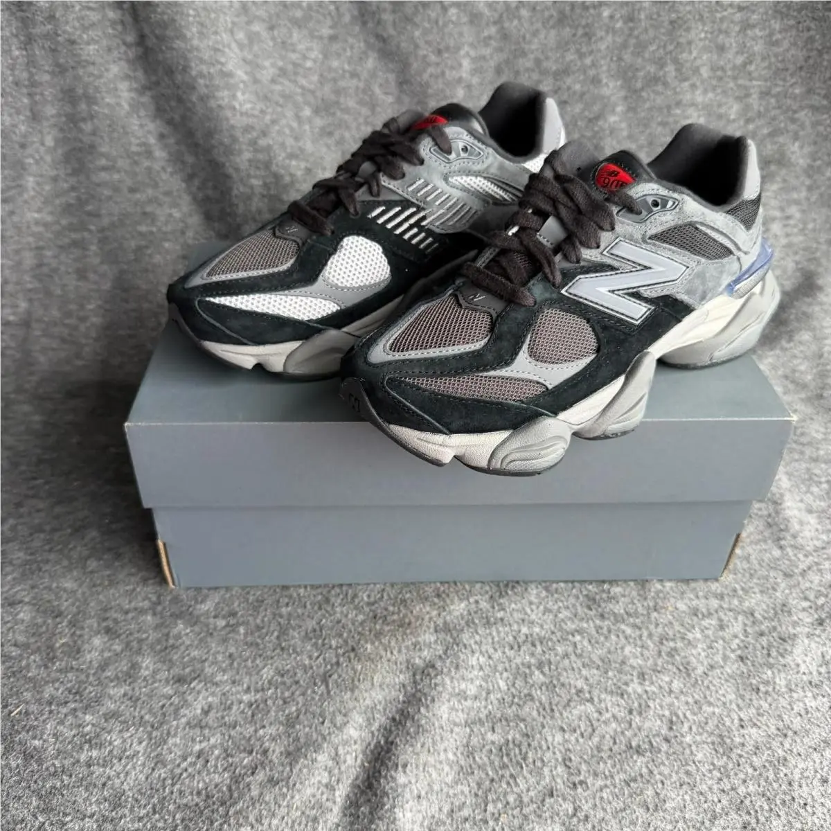 New Balance 9060 Black/castlerock Mens Size 6.5 Suede Sneakers U9060BLK