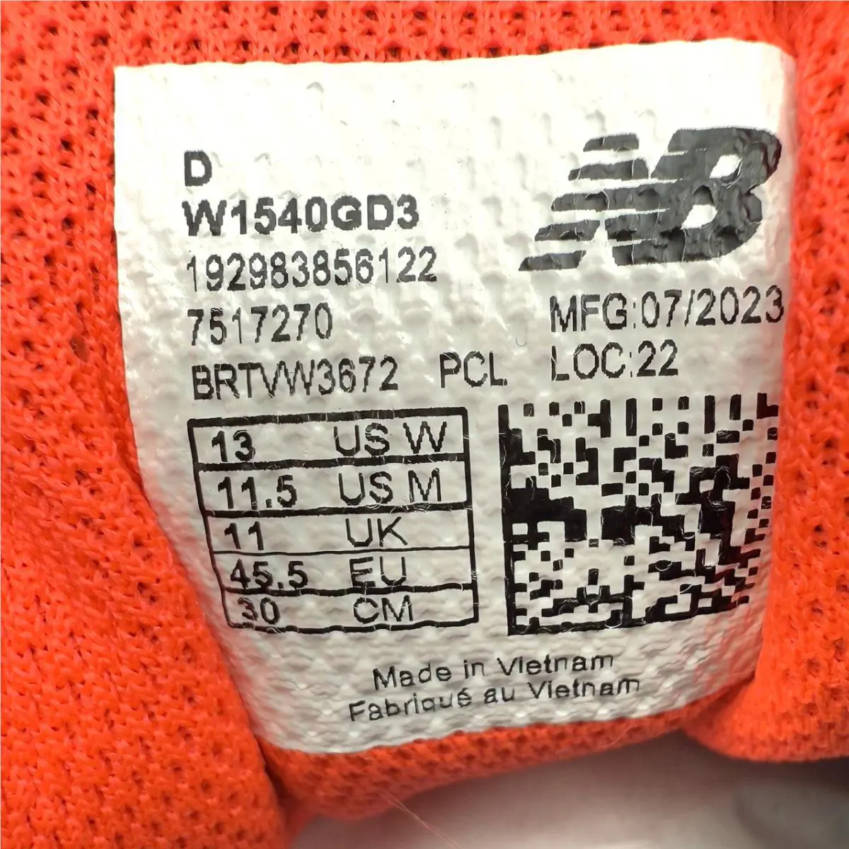 New Balance shoes - New Balance 1540v3 - W1540GD3 - Gray (UPC: 192983856122) 0