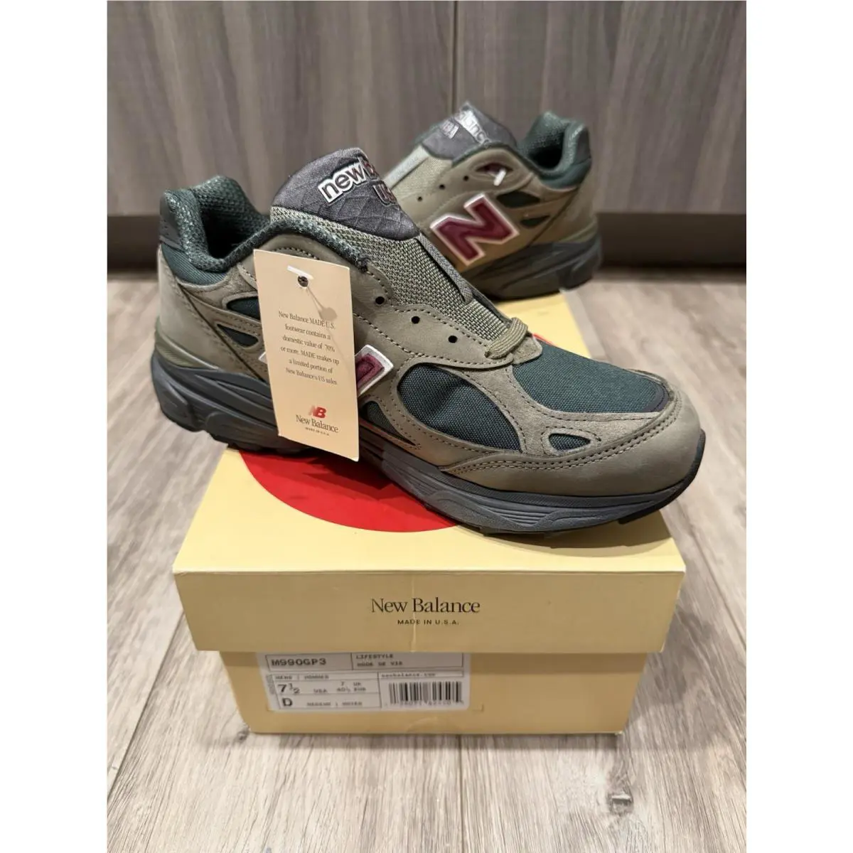 New Balance shoes - New Balance 990 v3 - M990GP3 - Green 1