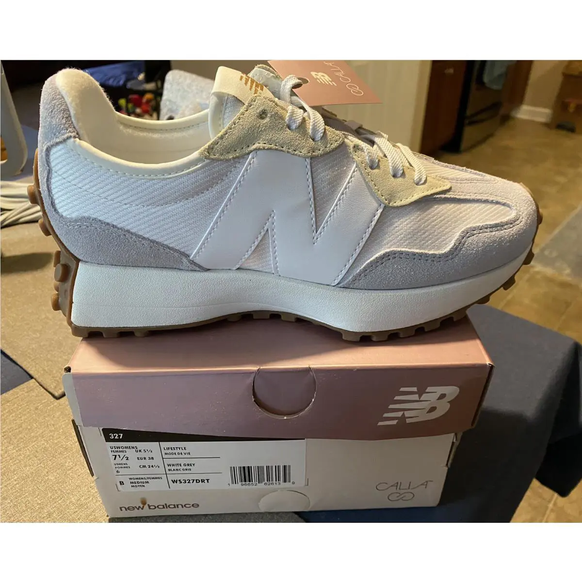 New Balance shoes - New Balance 327 - WS327DRT - White/Grey/Pastel 0