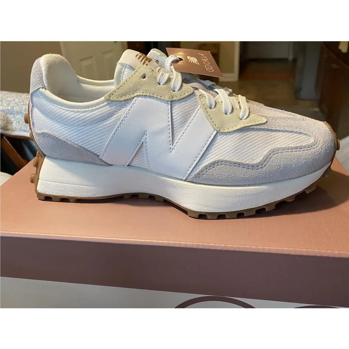 New Balance shoes - New Balance 327 - WS327DRT - White/Grey/Pastel 1