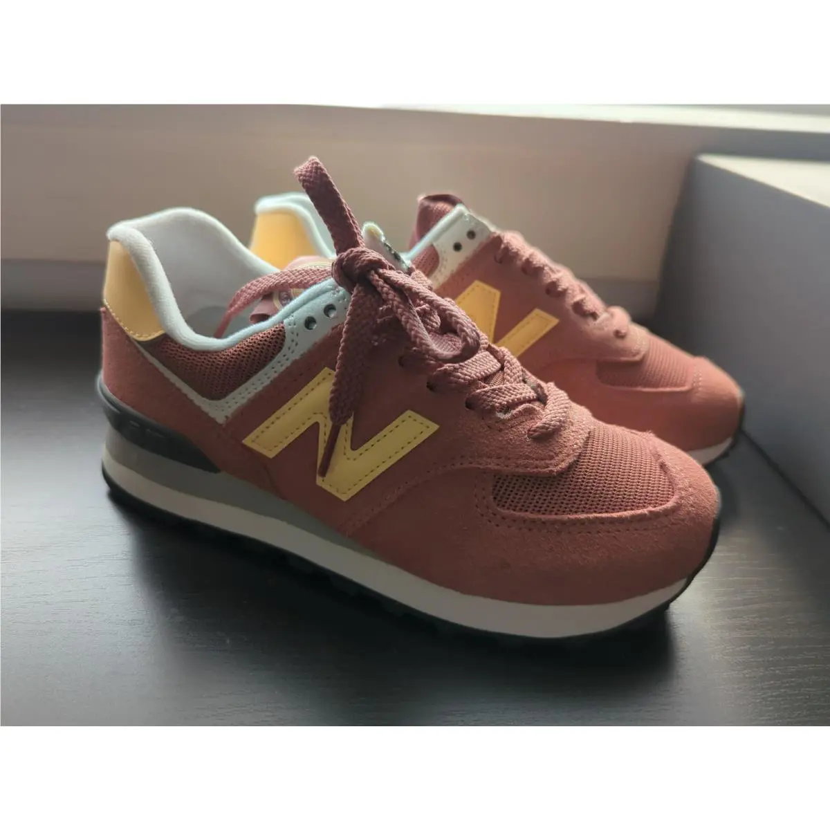 New Balance shoes - New Balance 574 - WL574HD2 - rose Indian / orange / white 0