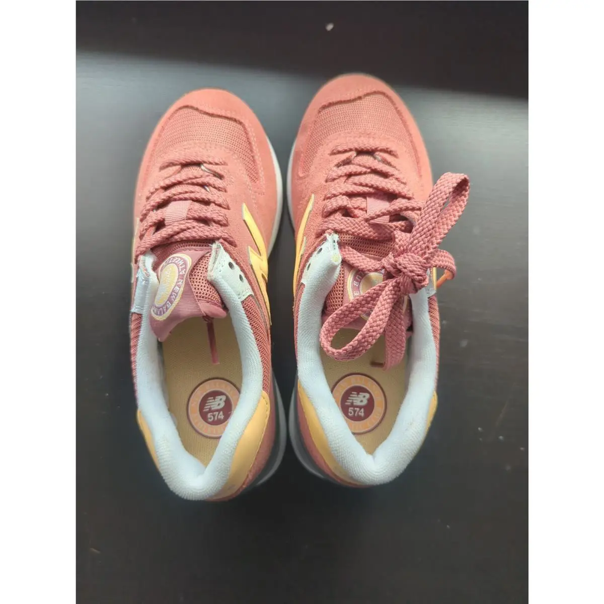 New Balance shoes - New Balance 574 - WL574HD2 - rose Indian / orange / white 3