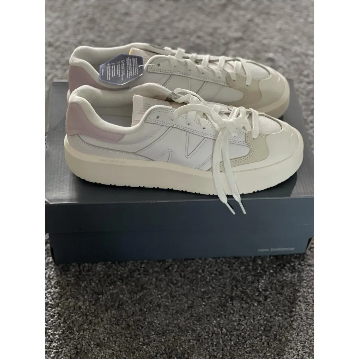 New Balance CT302 White Purple Platform Sneakers Women’s 11 Men 9.5 CT302SP