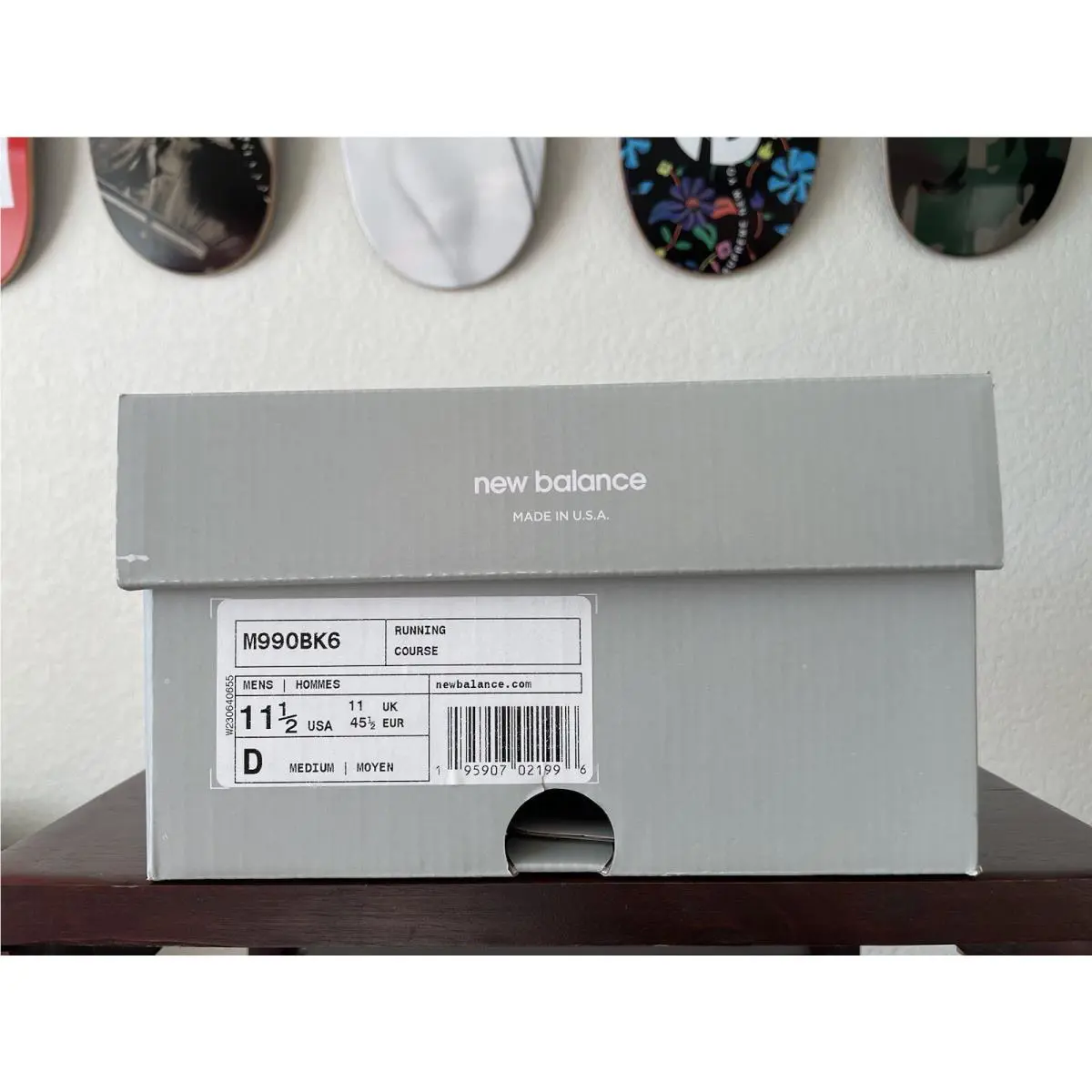 New Balance shoes - M990BK6 - M990BK6 - BLACK/WHITE (UPC: 195907022412) 9