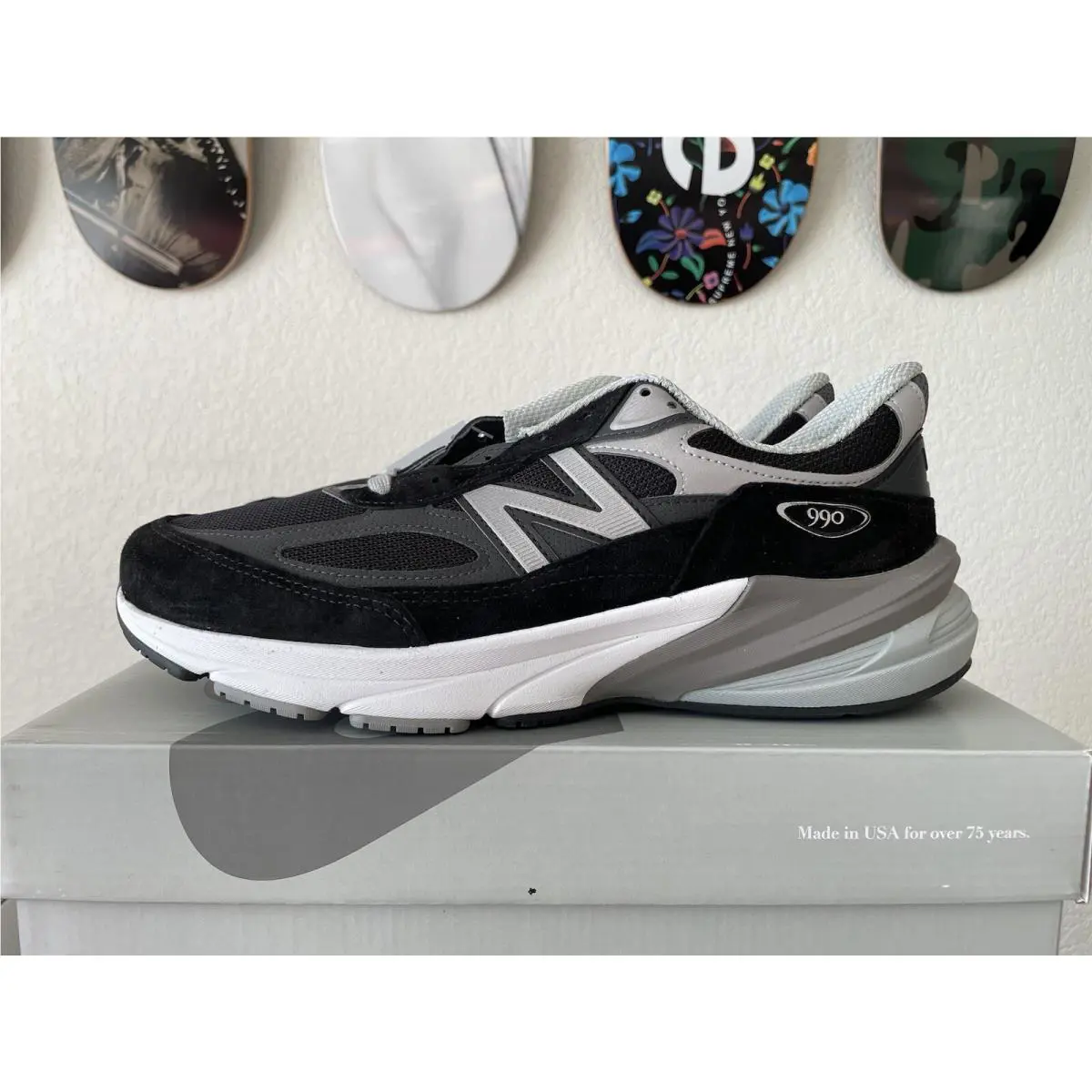 New Balance shoes - M990BK6 - M990BK6 - BLACK/WHITE (UPC: 195907022412) 0